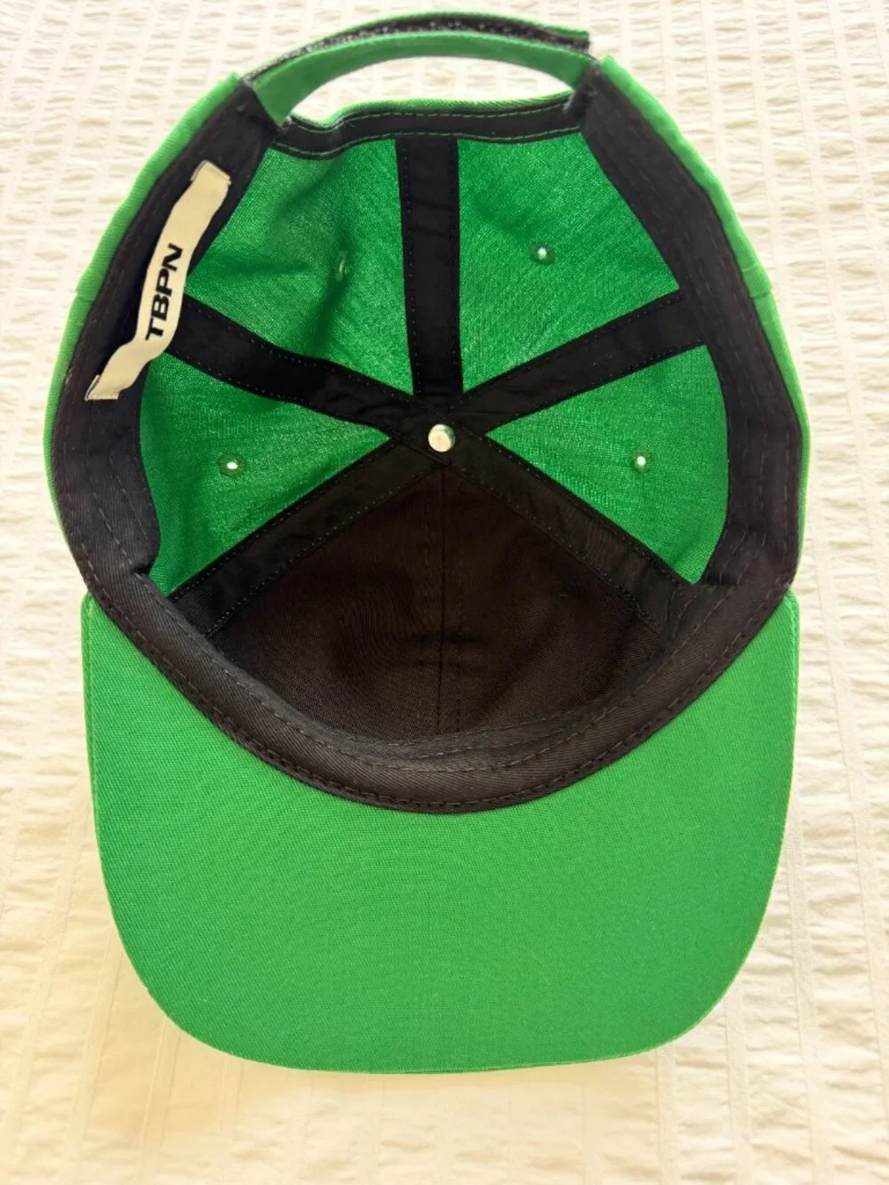 TBPN Baseball Hat in Green with White Embroidered logo